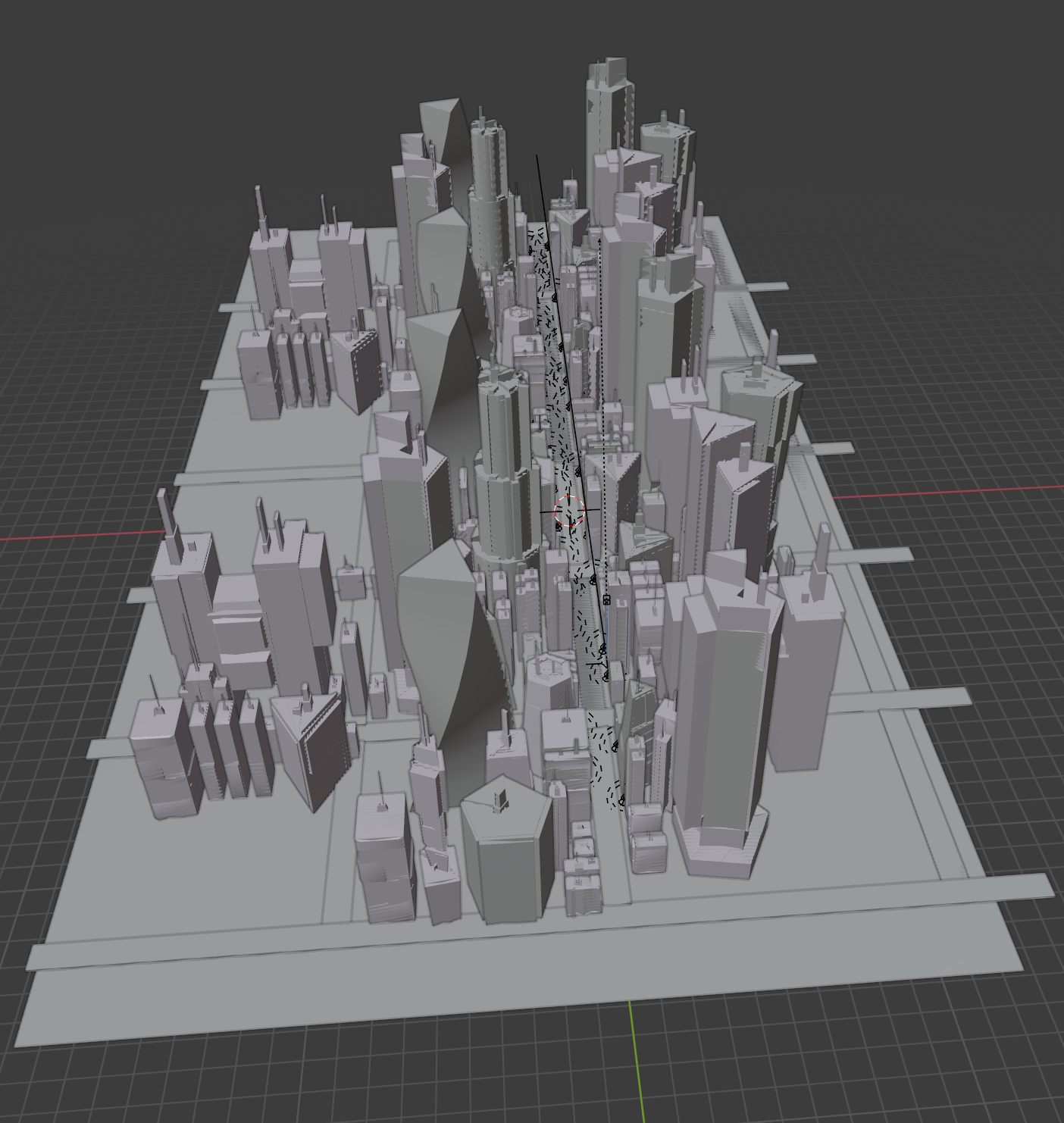 Blender 3D Stadt
